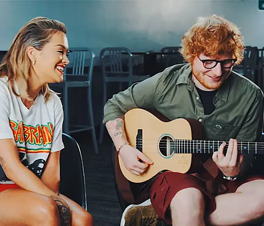 No te pierdas a Ed Sheeran con Rita Ora haciendo una versin acstica de Your Song.